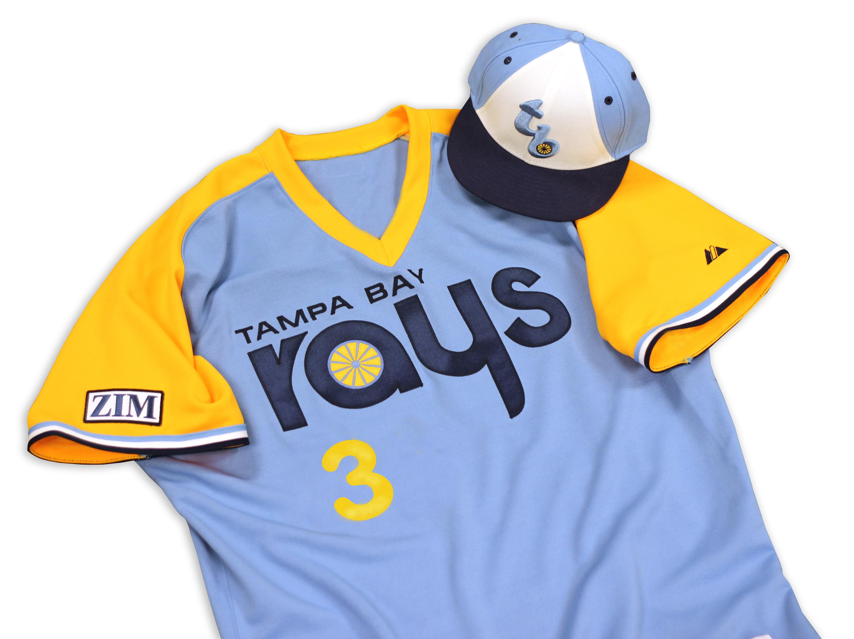 Tampa Bay Rays on X: Here's a peek at the retro road jerseys the #Rays  will debut @ Wrigley on Sunday when the @Cubs turn back to the '80s   / X