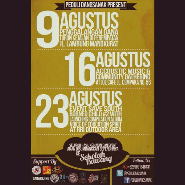 Cekidot,catet jadwal kegiatannya kawan2 <a href="/PeduliDangsanak/">#PEDULIDANGSANAK</a> ! #1000gakbikinmiskin