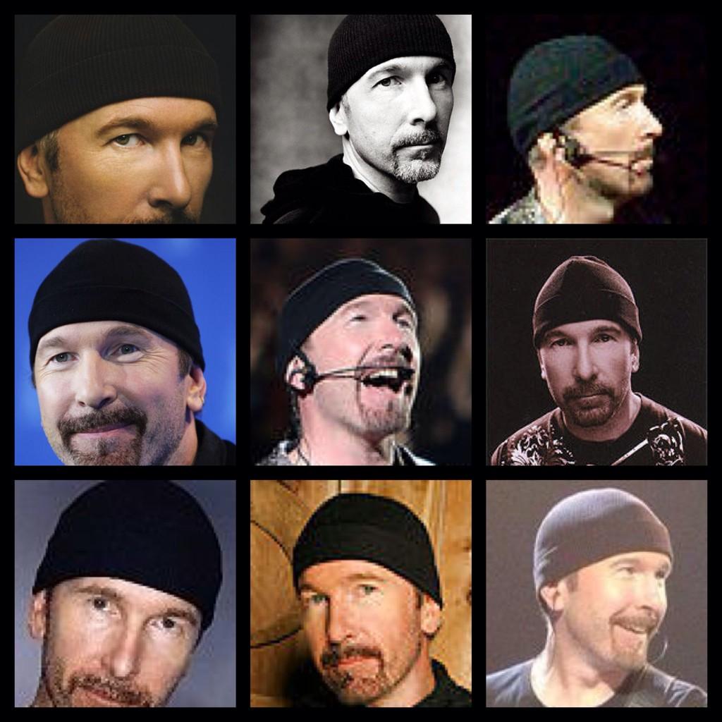 Happy Bday The Edge from U2.
I hope Bono bought you a new tight black beanie. I know how fond of them you are. 