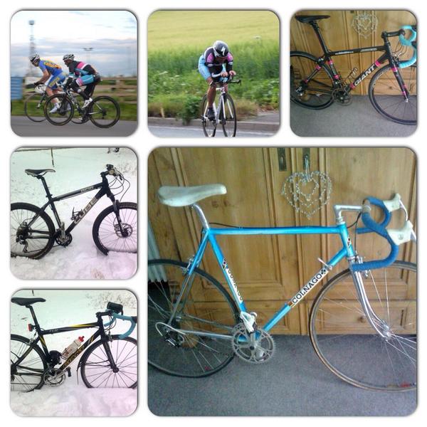 beckyaliceheard's tweet photo. If anybody recognises any of these bikes please DM me. They have been stolen. The colnago especially. @Kent_999s http://t.co/7HIr7jH9Kd