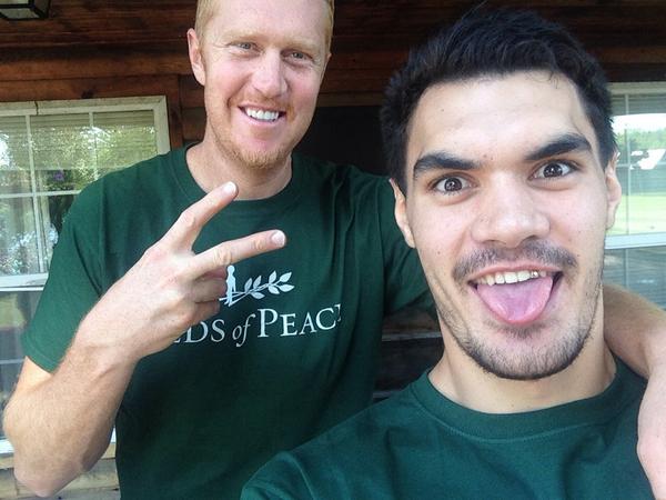 RealStevenAdams's tweet photo. The man himself! @Scalabrine http://t.co/V1aIx3wrIU