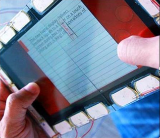 MSFTResearch's tweet photo. Video of the Week: making device input feel more like it does on your actual keyboard #MSRVOW http://t.co/RoFKnflkHl http://t.co/YxXZ7wZUXj