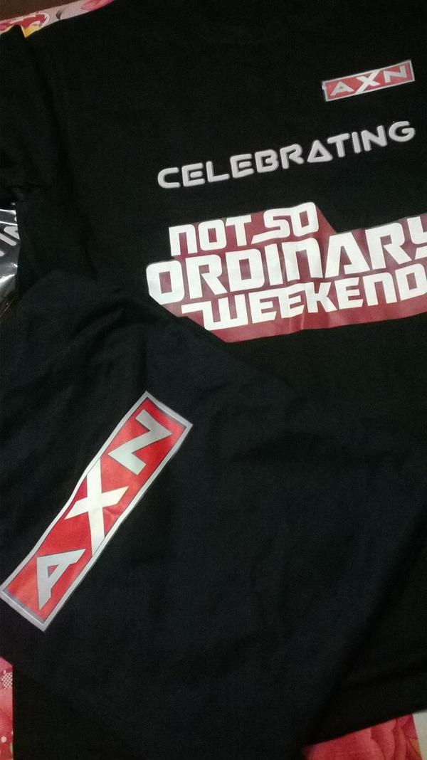 lovelyricha1's tweet photo. @AXNIndia Pre-House Party Starts with Arrival Of These Awesome Tees! #ExtantOnAXN #NotSoOrdinaryWeekends http://t.co/PvRUXB2bPY