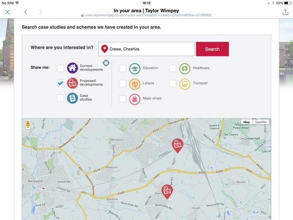 CreweNews's tweet photo. Planned developments in Crewe from Taylor wimpey. http://t.co/3vArrGt9Xl