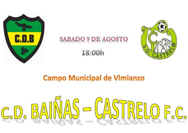 Este Sábado 9 de Agosto as 18:00h no Municipal de Vimianzo primeiro partido de tempada contra o Castrelo F.C.