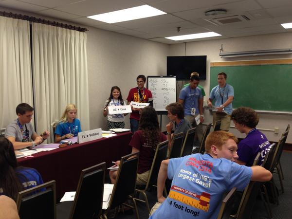 AZYMCAYAG's tweet photo. Our very own Brynn Cruz, shining like a star in Second Committee! http://t.co/AC1JCBGFv6