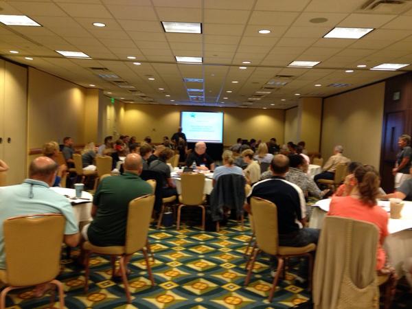 fit2Bsmart's tweet photo. Full house of @SHAPEAmericaSD #leadership at #SDLDC14 #physed #health here we go! http://t.co/cRwLEOjbz9