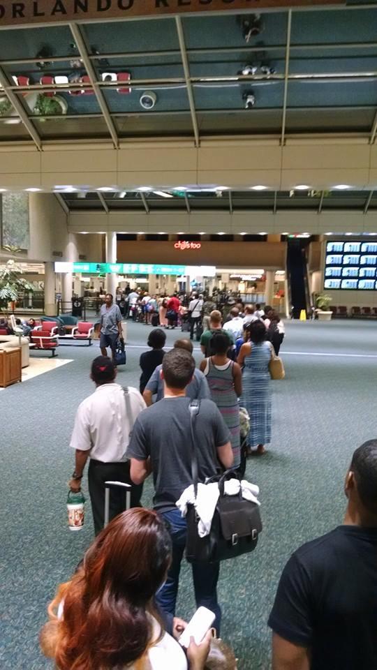 davesippel's tweet photo. @CLEAR_me This is me standing in line in Orlando. Why is Clear not open when the other lanes are open? http://t.co/XitEaxSgkq