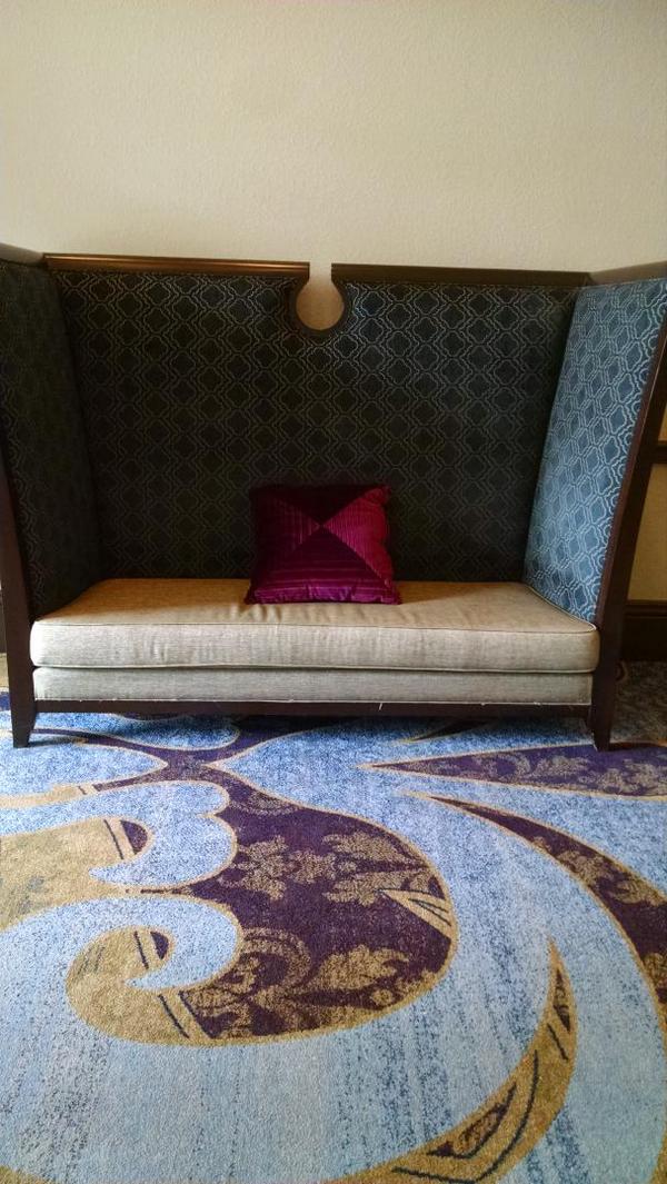 sarahlottman4's tweet image. What's up with hotels and their weird chairs?? #notcomfortable