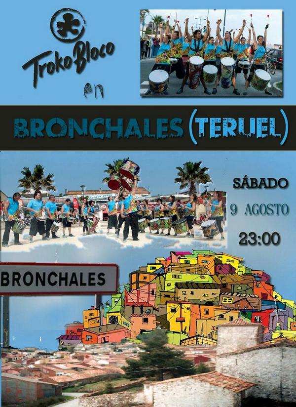 Trokobloco's tweet photo. Y lo siguiente... Bronchales!! Mañana a las 23:00h. Os esperamos! @FIESTASPTERUEL @PostureoBronx http://t.co/SlKtSSSP04