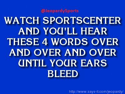 JeopardySports's tweet photo. "What are: LeBron, James, Johnny, and Manziel?" #JeopardySports http://t.co/v9lvOBsirc