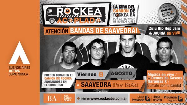 RockeaBA's tweet image. El Camión #RockeaBA el Viernes 8 llega a #Saavedra Música en Vivo con @JauriaNet y #DemosX con @CascosNaranjasX