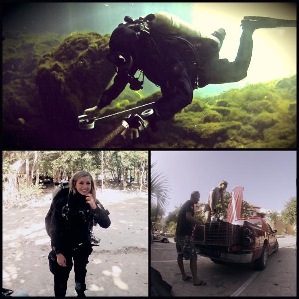 Line Laying at El eden Cenote <a href="/planetscubamex/">Planet Scuba Mexico</a>