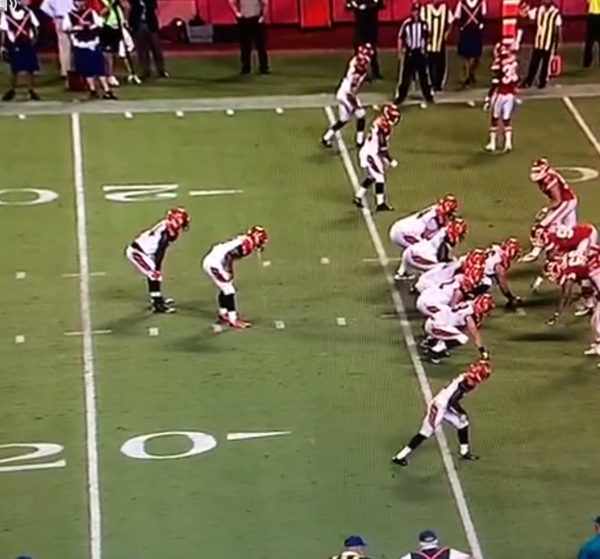 BleacherReport's tweet photo. ICYMI: Bengals QB Matt Scott pukes on the field &amp; then throws a TD pass http://t.co/mo6FuZhY4J http://t.co/mWelmOyeYh