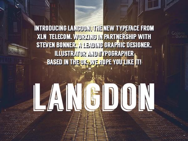 VinyLettering's tweet photo. New font added - Langdon. http://t.co/55t9sT706N