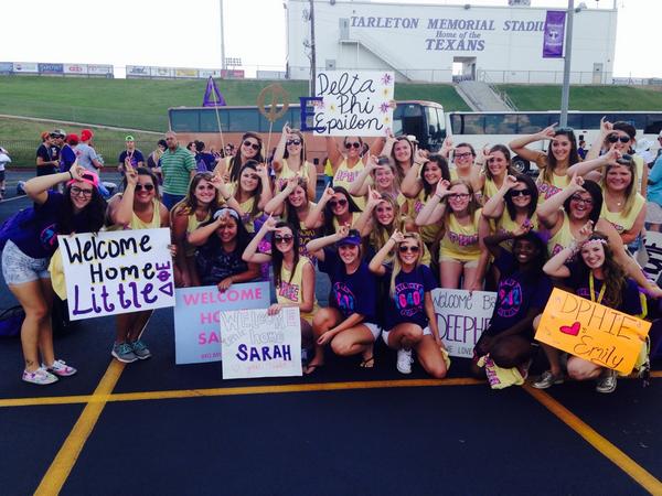 TSUDPHIE's tweet photo. Welcome back sisters ππ SO ready for the Fall Recruitment !!! #TSU18 #GoGreek #Tarleton2018 http://t.co/cZAg5kMe1W