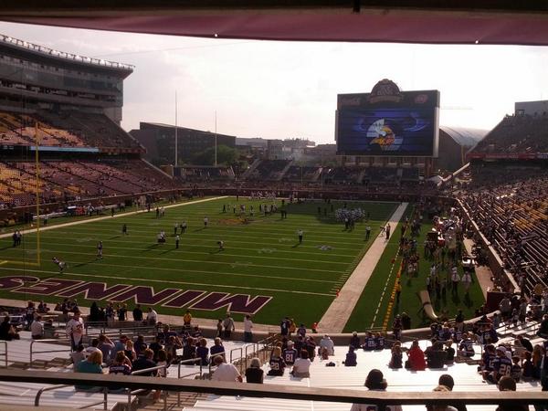NFL at TCF! Awesome. #Vikings