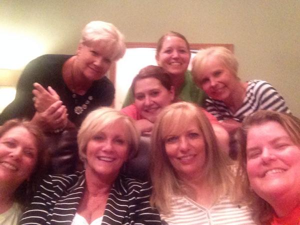 Edtechchick's tweet photo. RT @amburnmelanie: Happy Birthday to @TNtechchick from your adoring friends! You are the best!! http://t.co/pSDyean237 
Thanks  girls.