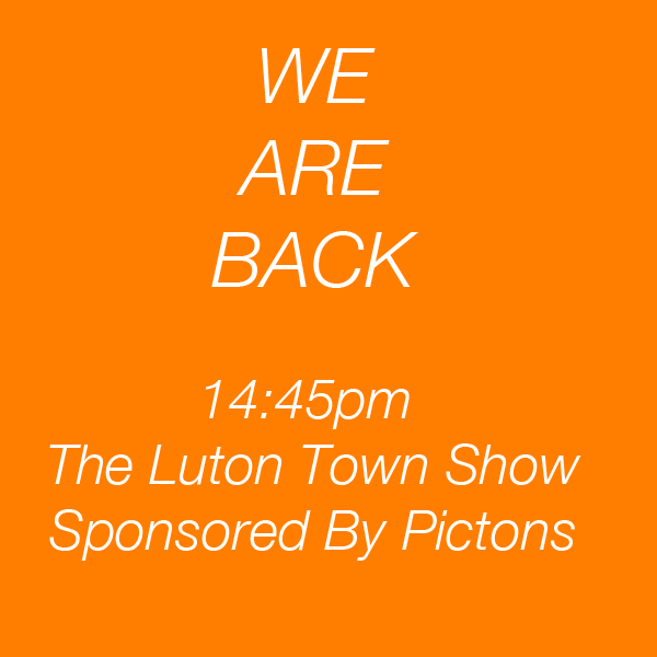 LutonTownShow's tweet photo. Like a kid at xmas who has been told you have to wait until after dinner to open the presents the wait is almost over http://t.co/y9A3eDsiWr