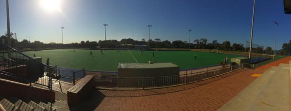 PeelRebels's tweet photo. Beautiful morning for hockey at the Mandurah Hockey Stadium watching the J7/8 girls play @WestsideWolves http://t.co/pePfpPRrWW