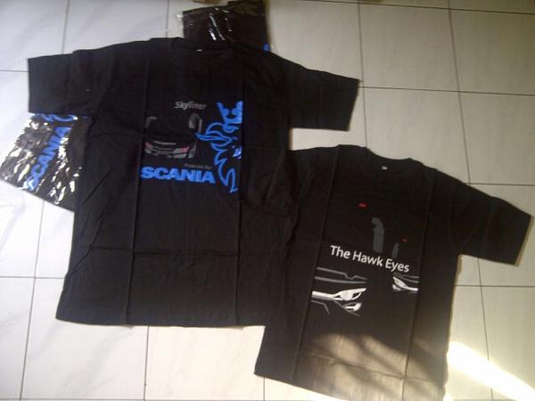Pagi ini mimin mau promosi. Ready Stock kaos Skyliner Powered by Scania &amp;T he Hawk Eyes. Info 2A8FB2B7 or @KadekAPP