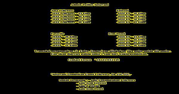 jasa followers untuk twitter dan yang perlu twitternya di iklankan
