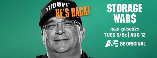 StorageWarsAETV's tweet photo. Season 5 of #StorageWars &amp; the return of @DaveTheMogul Tuesday August, 12th at 9/8c. on @AETV! http://t.co/tNEYsnhJVt