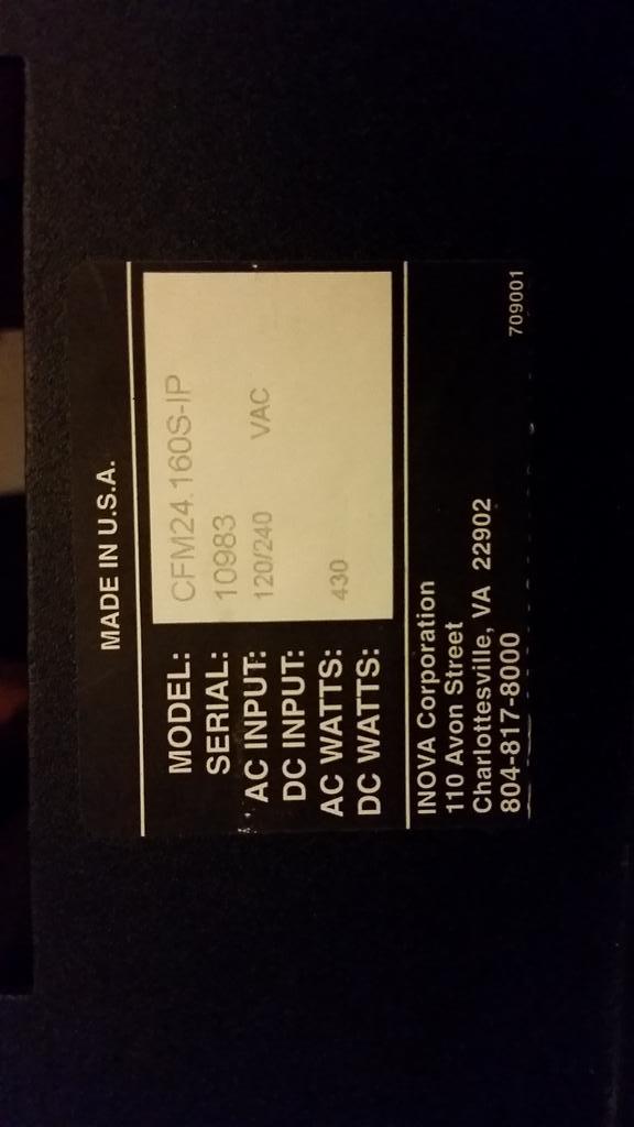 threehuman's tweet photo. #defcon #UNIXsurplus LED sign.  CFM24 160S-IP according to product label. http://t.co/2p2jQ4UVIQ