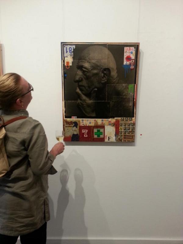 kateshilling's tweet photo. At alex jennings exhibition at 12mary place. Recycling meets art! Fantastic http://t.co/3AkHzlmN8A