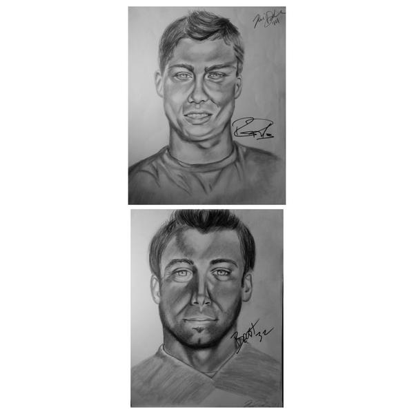 Creatingforcc's tweet image. Autographed @GregBeast32 &amp;amp; @RobPannell3 portraits raffled tomorrow at the @LizardsLacrosse game! 100% goes to @CCFA