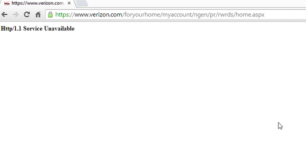 russds's tweet photo. @VerizonFiOS I'm trying to sign up for "My Rewards", but website error. #verizongetittogether. http://t.co/k6Gw51pQ8d
