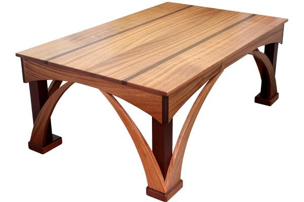 NickJonesDesign's tweet image. Just completed the Arched Coffee table.Crafted of solid sepele&amp;amp;peruvian walnut this table features a book matched top