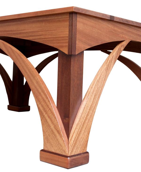 NickJonesDesign's tweet image. Just completed the Arched Coffee table.Crafted of solid sepele&amp;amp;peruvian walnut this table features a book matched top