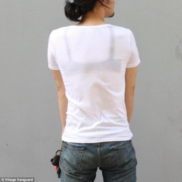 man wearing bra undershirt