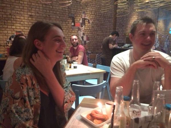 KellyMason92's tweet photo. big thank you to @wahaca for the surprise birthday churros last night! #birthday #soho http://t.co/5WEBG1fHG9