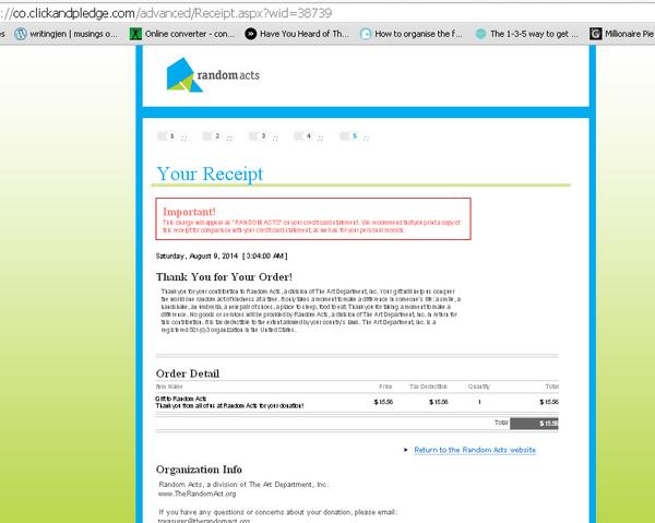 $15.56 donated to <a href="/therandomactorg/">Random Acts</a> from #asgardtricksterslovesseasonofthegeek as promised