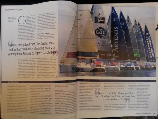 Pick up this month's <a href="/yandyfeed/">YachtsandYachting.com</a> for a great article on @SKMRacing &amp; the rest of the 'Creme Anglais' #AOAsolo