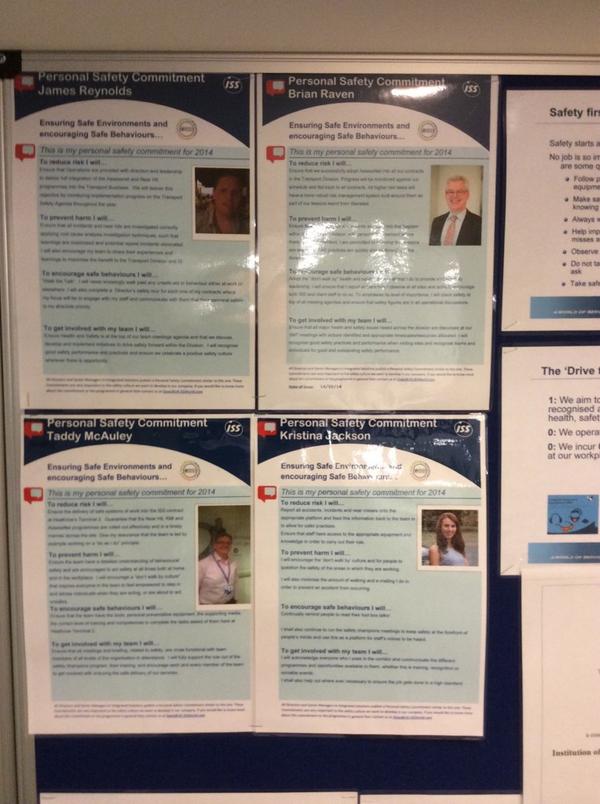 ISeeeLIVE's tweet photo. Safety Commitments in evidence at Heathrow Terminal 2. http://t.co/vShrwuCfqh