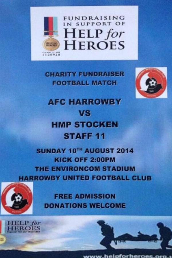AFCHarrowby's tweet photo. Tomorrow is our #charity football game Come from 1pm plenty for all the family pls RT &amp; spread the word #help4heroes http://t.co/B8fkeWvtBB