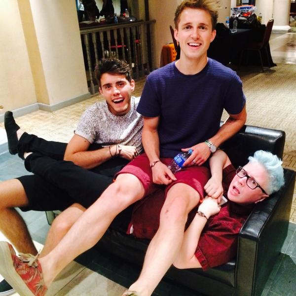 Reunited with my boyfriends @MarcusButler & @PointlessBlog at SITC. It's love and it's REAL.