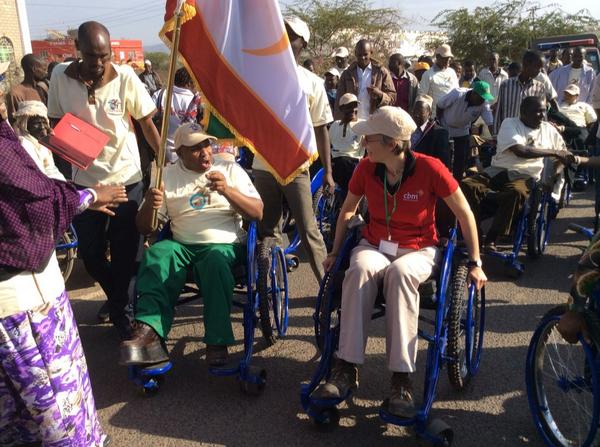 CBMKenya's tweet photo. Kirstin Bostelmann-CBM East Africa Regional Director #desertwheel2014 http://t.co/cfzrRw48nO