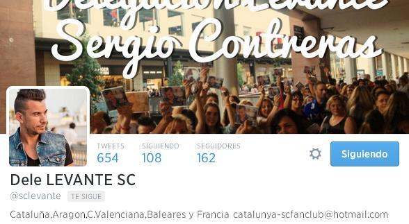 DeleMadridSC's tweet photo. 3º #FF_Specialツ Para la cuenta de los Fans de @Sergi0Contreras en Cataluña,Levante y Baleares @sclevante http://t.co/ao9oZn1pVo