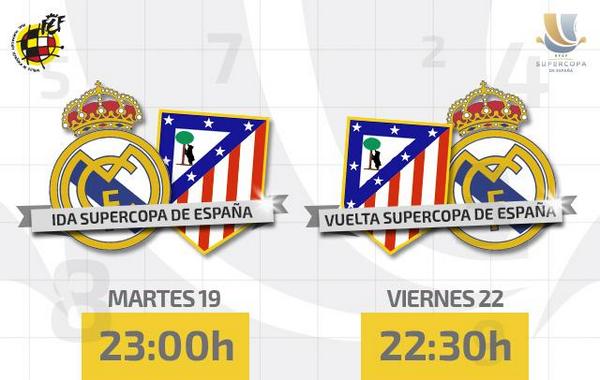 Diario_SDC's tweet photo. Oficiales los horarios de la Supercopa. #SDC http://t.co/K9CDvlsxOL
