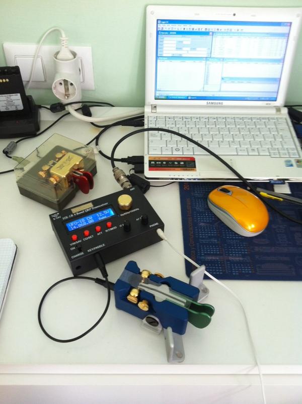 Testing new QRP rig that arrived yesterday.