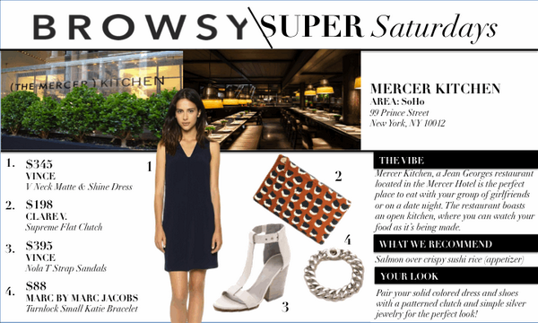 Browsydotcom's tweet photo. This Saturday enjoy dinner at @MercerKitchenNY while wearing some of our fav pieces, all found online at @shopbop! http://t.co/CkgzAYpC3k