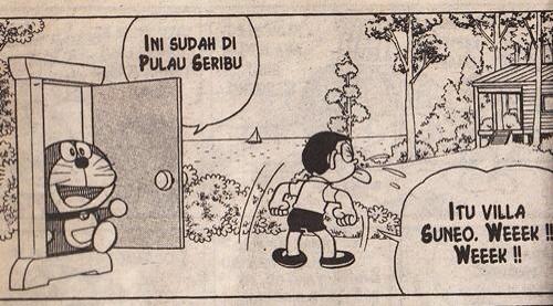 Jadi villa nya Suneo Di pulau seribu ya ?