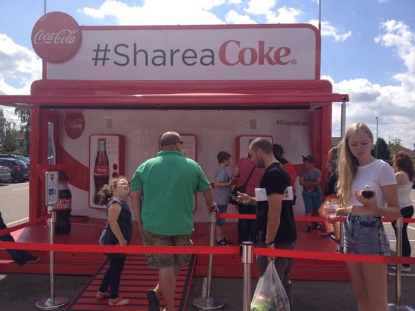 NorwichExtra's tweet photo. Get your name on a coke bottle at Norwich extra @Ez241188 @cokezone @CherriYallop http://t.co/pY737AbILD