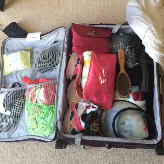 All packed and ready to go ? now just need @DanielleWicks to get this party started ???? #Ibiza2014 http://t