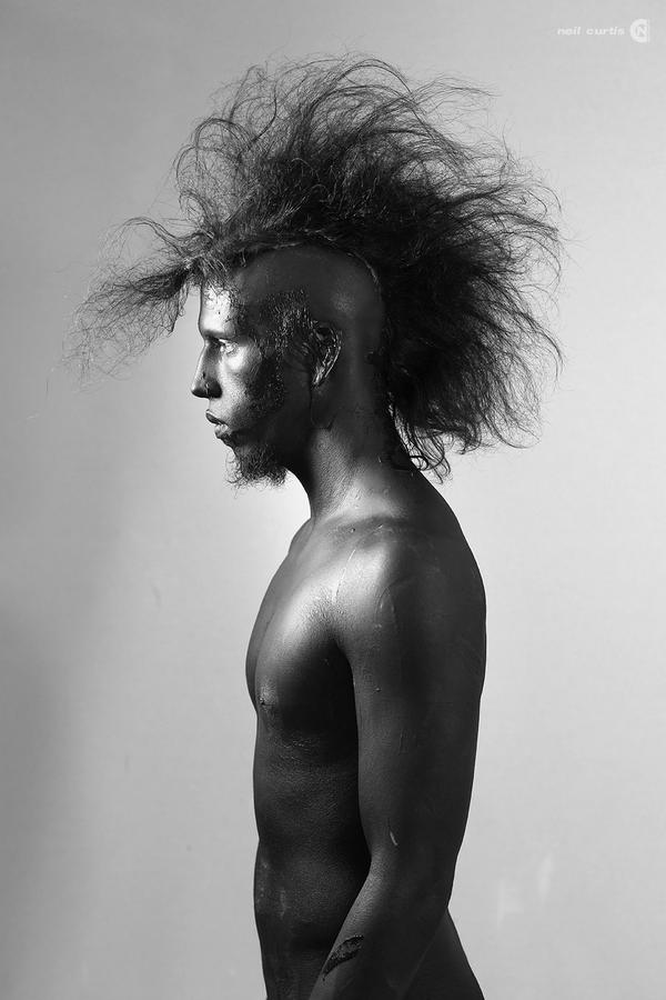 NeilCurtisNews's tweet photo. The #gothic #punk gets #black on #neilcurtis #replaceclotheswithpaint #rcwp #bodypainting at http://t.co/PdsOeVwgty http://t.co/92UMHY061y