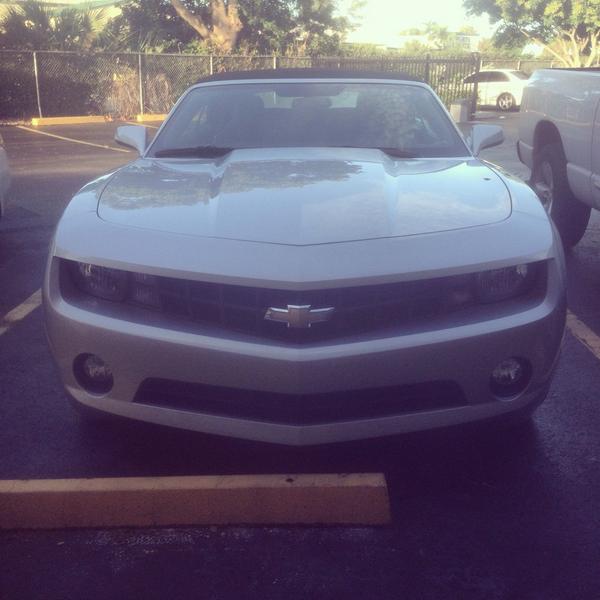 marcwinther's tweet image. Waking up to this beast. First day in the states. Had waffles for breakfast. #MURICA #carmaro #convertible #florida